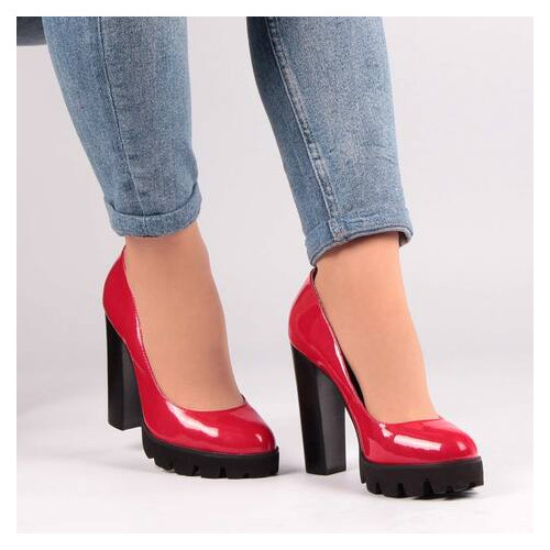 Жіночі туфлі на підборах Glossi 7702, Червоний, 37, 2956370012625 фото №1