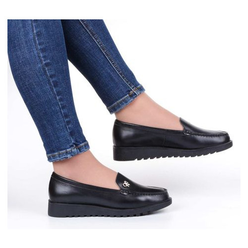 Женские туфли на низком ходу Vigotti 6527 - 2, Черный, 36, 2956370018450 фото №5