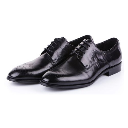 Чоловічі класичні туфлі Bazallini 195045, Чорний, 39, 2999860285161 фото №3