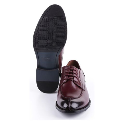 Чоловічі туфлі класичні Lido Marinozzi 11082, Бордовий, 40, 2973310169423 фото №5