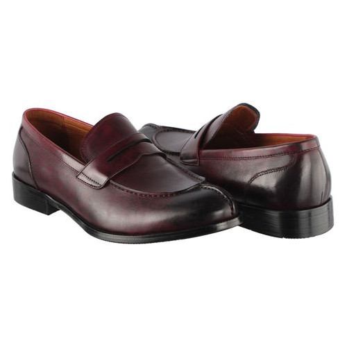 Чоловічі класичні туфлі Lido Marinozzi 110291, Бордовий, 42, 2973310162011 фото №3