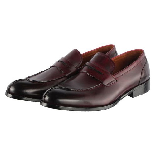 Чоловічі класичні туфлі Lido Marinozzi 110291, Бордовий, 42, 2973310162011 фото №2