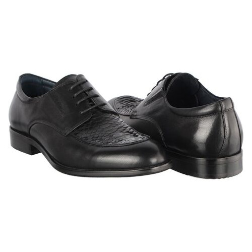 Чоловічі класичні туфлі 196402, Чорний, 39, 2999860410303 фото №3