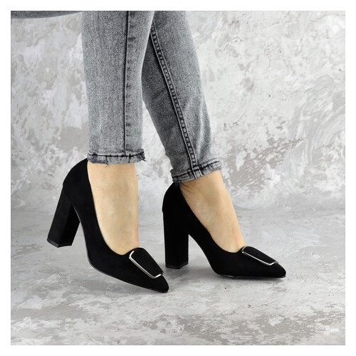 Туфлі жіночі на підборах чорні Mugsley 2376 (36 розмір) фото №6