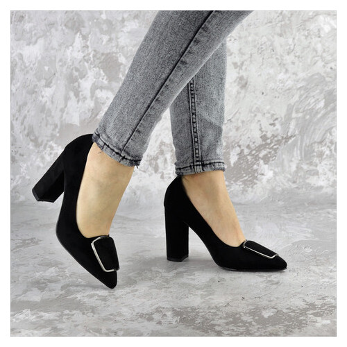 Туфлі жіночі на підборах чорні Mugsley 2376 (36 розмір) фото №3