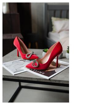 Жіночі туфлі Fashion Bow 3957 40 розмір 25.5 см Червоний фото №6