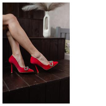 Жіночі туфлі Fashion Bow 3957 40 розмір 25.5 см Червоний фото №10
