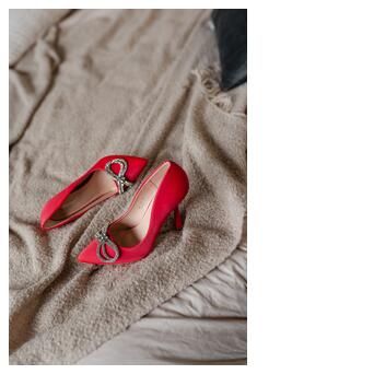 Жіночі туфлі Fashion Bow 3957 40 розмір 25.5 см Червоний фото №8