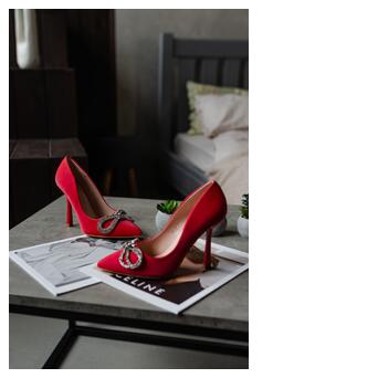Жіночі туфлі Fashion Bow 3957 40 розмір 25.5 см Червоний фото №7