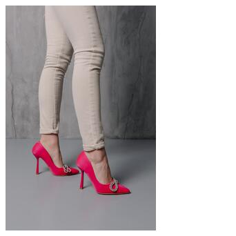 Жіночі туфлі Fashion Bow 3995 38 розмір 24.5 см Рожевий фото №8