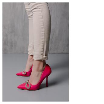 Жіночі туфлі Fashion Bow 3995 38 розмір 24.5 см Рожевий фото №7