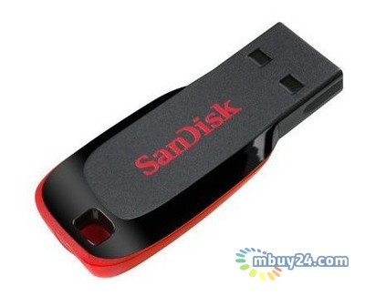 Флеш USB Sandisk Cruzer Blade 64GB Black Red (SDCZ50-064G-B35) фото №3