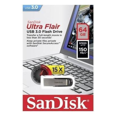 USB флеш накопичувач SANDISK 64GB Flair USB 3.0 (SDCZ73-064G-G46) фото №4