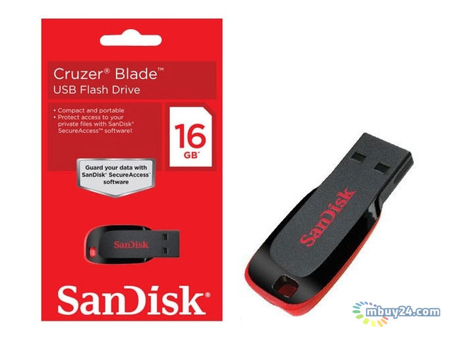 Флешка USB Sandisk Cruzer Blade Z50 16GB (SDCZ50-016G-B35) фото №4
