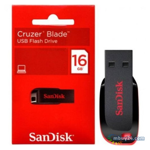 Флешка USB Sandisk Cruzer Blade Z50 16GB (SDCZ50-016G-B35) фото №3
