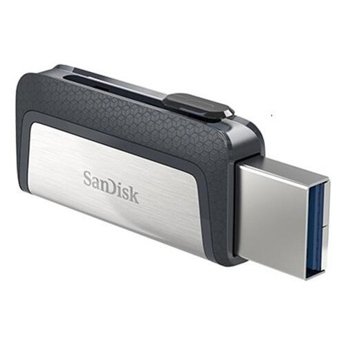 Флешка USB 3.1 32GB Type-C SanDisk Ultra Dual Silver/Black (SDDDC2-032G-G46) фото №2