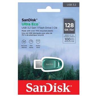 Накопичувач SanDisk 128GB USB 3.2 Gen 1 Ultra Eco (SDCZ96-128G-G46) фото №4
