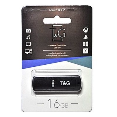 Флешка USB 16GB T&G 011 Classic Series Black (TG011-16GBBK) фото №1