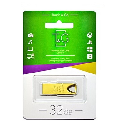Флешка USB 32GB T&G 117 Metal Series Gold (TG117GD-32G) фото №1