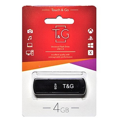 Флешка USB 4GB T&G 011 Classic Series Black (TG011-4GBBK) фото №1