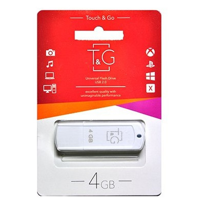 Флешка USB 4GB T&G 011 Classic Series White (TG011-4GBWH) фото №1