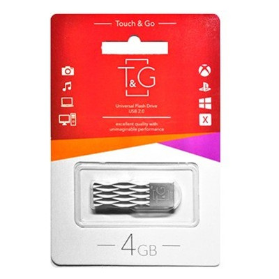 Флешка USB 4GB T&G 103 Metal Series Silver (TG103-4G) фото №1