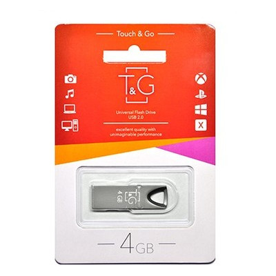 Флешка USB 4GB T&G 117 Metal Series Black (TG117BK-4G) фото №1