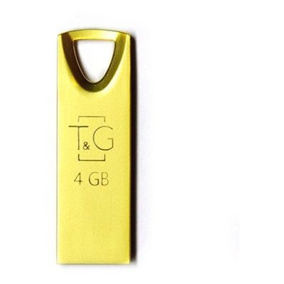 Флешка USB 4GB T&G 117 Metal Series Gold (TG117GD-4G) фото №2