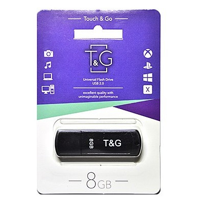 Флешка USB 8GB T&G 011 Classic Series Black (TG011-8GBBK) фото №1