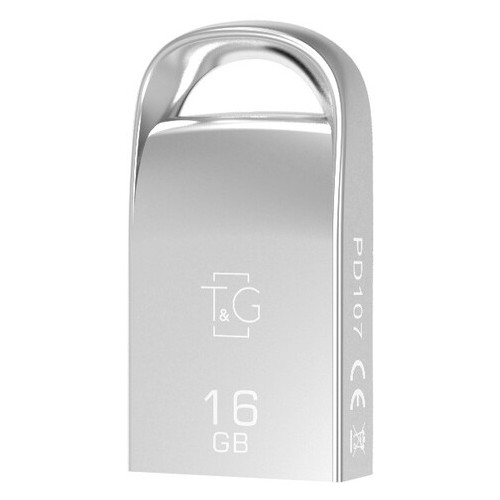 Флеш-накопичувач 16GB T&G 107 Metal Series Silver (TG107-16G) фото №2