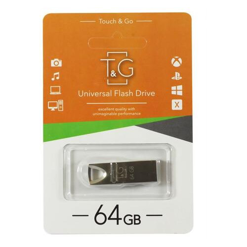 Флеш-накопичувач 64GB T&G 117 Metal Series Silver (TG117SL-64G) фото №1