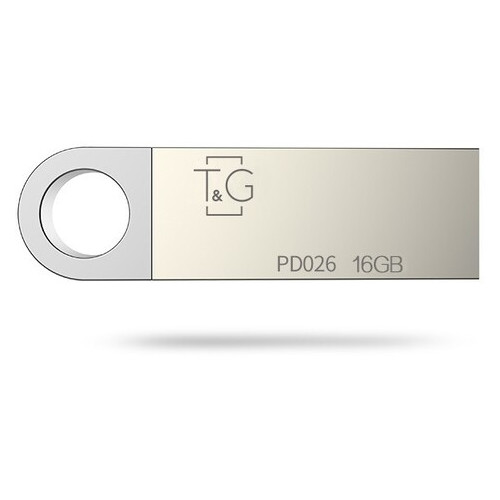 Флеш-накопичувач 16GB T&G 026 Metal Series Silver (TG026-16G) фото №1