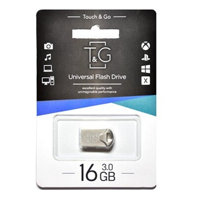 Флеш-накопичувач USB3.0 16GB T&G 106 Metal Series Silver (TG106-16G3) фото №2