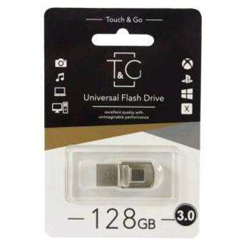 Флешка USB T&G USB3.0 Type C 128GB Metal series Silver (T&G104TC-128G3) фото №1
