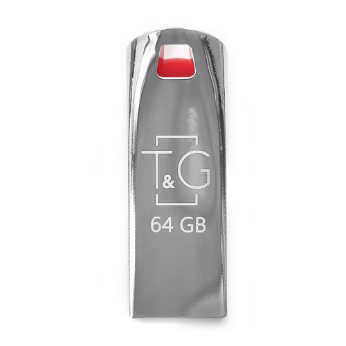 Накопичувач USB T&G 64GB Stylish хром series 115 (TG115-64G) фото №1