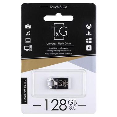 Флеш-драйв USB 3.0 Flash Drive T&G 106 Metal Series 128GB Чорний фото №1