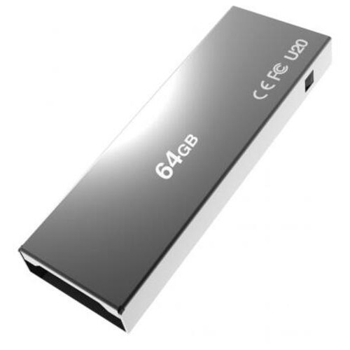 USB флеш накопичувач AddLink 64GB U20 Titanium USB 2.0 (ad64GBU20T2) фото №2