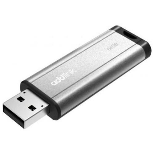 USB флеш накопичувач AddLink 64GB U25 Silver USB 2.0 (ad64GBU25S2) фото №2