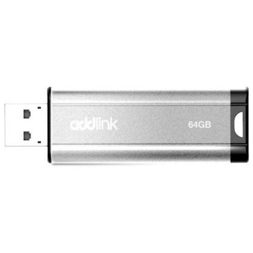 USB флеш накопичувач AddLink 64GB U25 Silver USB 2.0 (ad64GBU25S2) фото №1