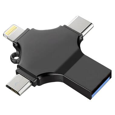 Флеш-память XO DK04 4в1 USB 2.0 32ГБ стальной MAW-44117_530 фото №3