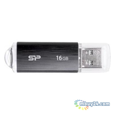 Флешка USB Silicon Power 16 ГБ Ultima U02 Black (SP016GBUF2U02V1K) фото №1