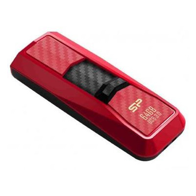 USB флешка Silicon Power 64Gb Blaze B50 Red USB 3.0 (SP064GBUF3B50V1R) фото №2