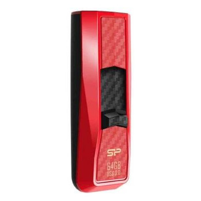 USB флешка Silicon Power 64Gb Blaze B50 Red USB 3.0 (SP064GBUF3B50V1R) фото №3
