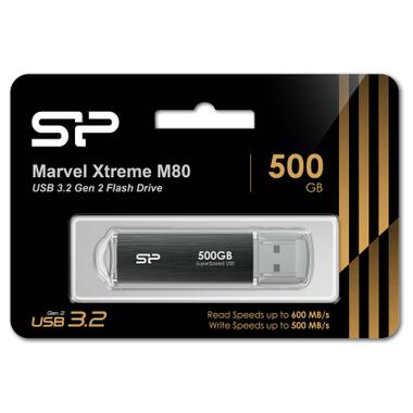 USB флеш накопичувач Silicon Power 500 GB Silicon Marvel Xtreme M80 USB 3.2 (SP500GBUF3M80V1G) фото №2