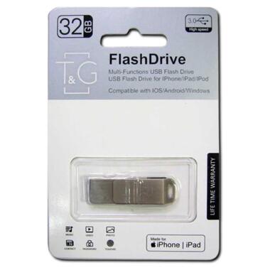 USB OTG флеш-накопитель с двойным разъемом XPRO Lightning и Android 256GB Металл TG-31 37693-01_1035 фото №1