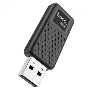 Флеш накопичувач USB 2.0 Hoco UD6 32GB Чорний фото №3