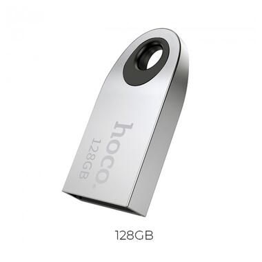 Флешка Hoco Insightful Smart Mini Car Music USB Drive UD9 128GB срібна фото №2