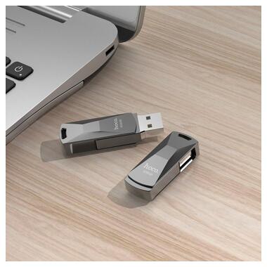 Флешка HOCO USB Flash Disk wisdom high-speed flash drive UD5 32GB чорна фото №4