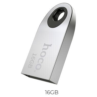 Флешка Hoco Insightful Smart Mini Car Music USB Drive UD9 16GB серебристая фото №2