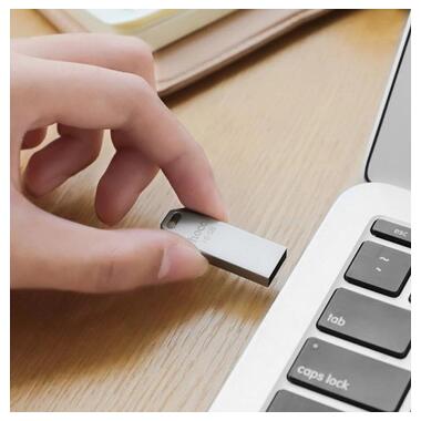 Флешка HOCO USB Flash Disk Intelligent high-speed flash drive UD4 32GB серебристая фото №4